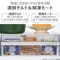 東芝 GR-W36SVL(ZH) 【左開き】356L 3ドア冷蔵庫 VEGETA アッシュ