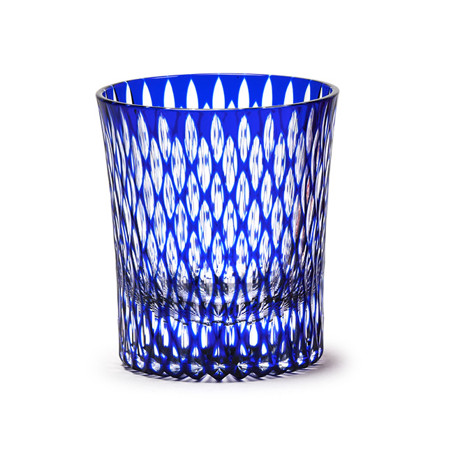 瑠璃硝子 鼻炎壺 藍彩 武士 時代物 瑠璃硝子 鼻炎壺 藍彩 武士 時代物