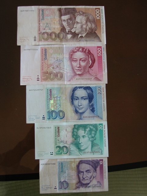 ドイツ 100マルク クララ・シューマン 旧紙幣 クララ・写真集 - 100