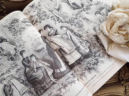 LA MODE ILLUSTREE ファッションプレートブック - 薔薇と天使の