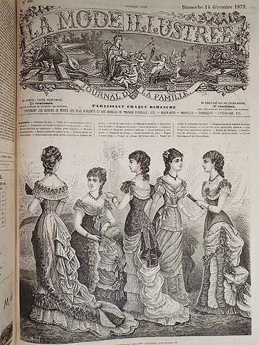 1868年銅版画◇フランス ファッション誌『ラ・モード・イリュストレ