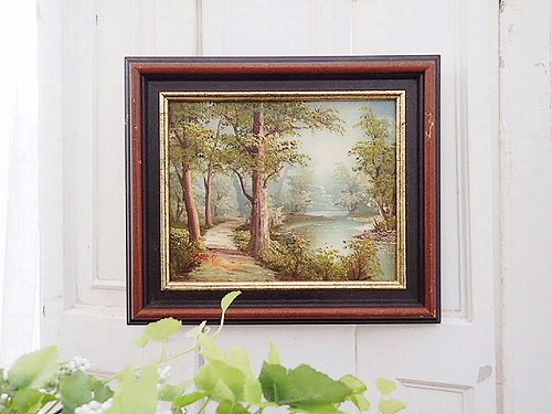 T.E. Breeres 風景画 油彩画