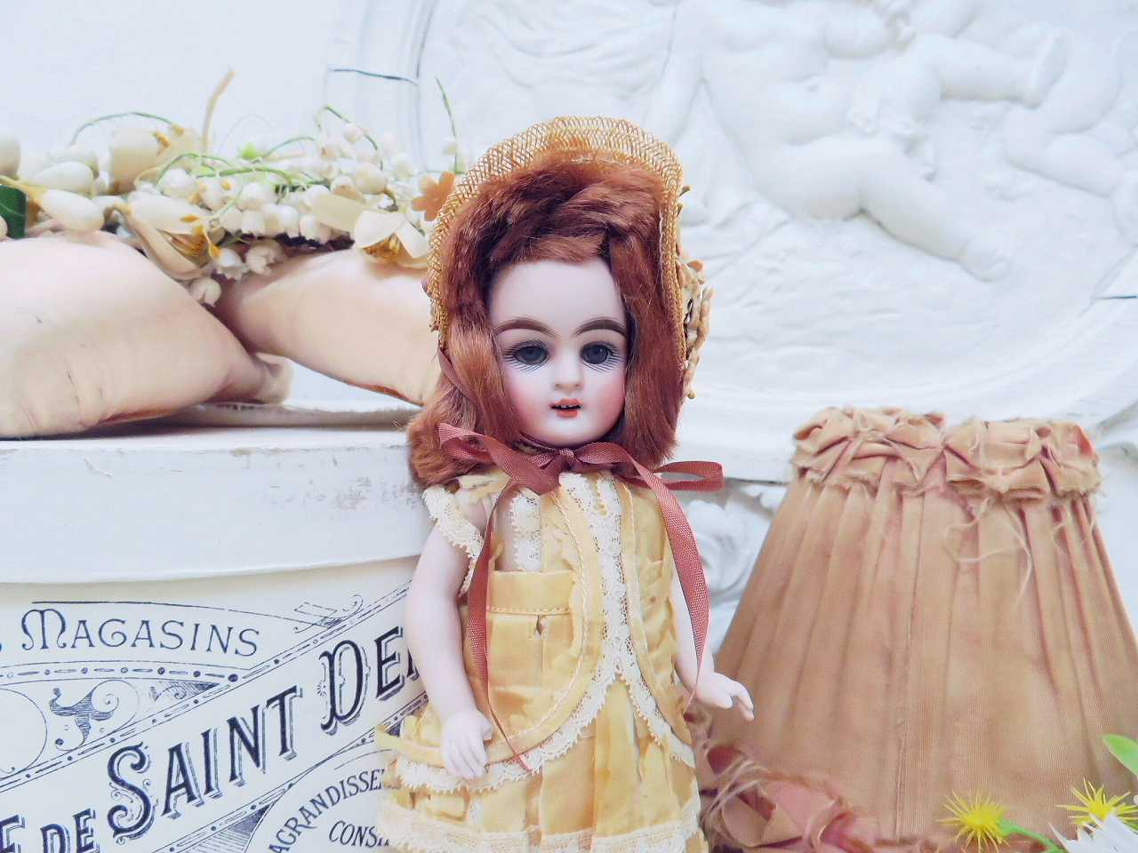超絶美人のフレンチミニョネットドール - 薔薇と天使のアンティーク