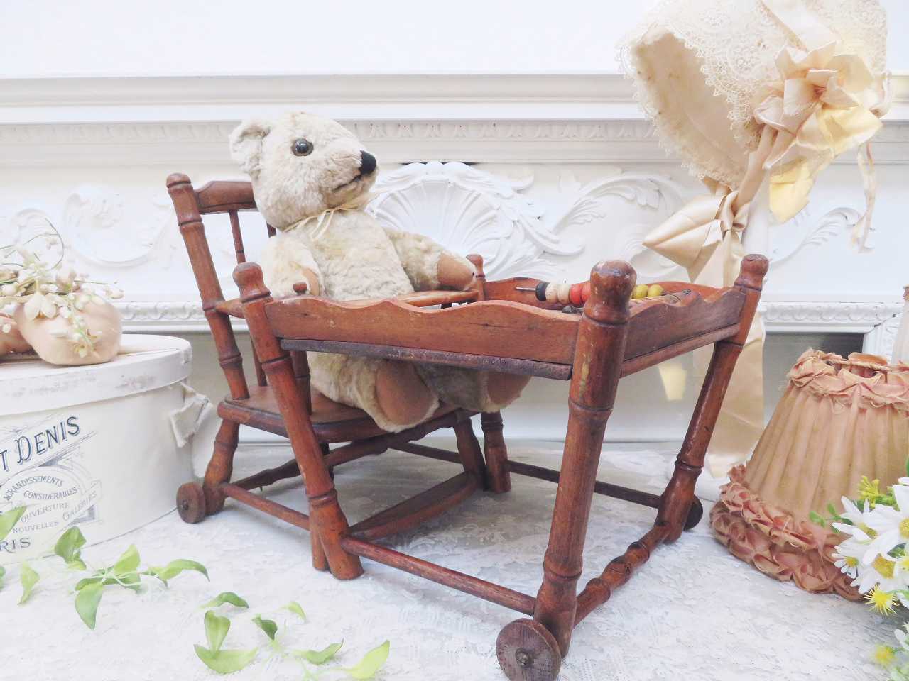 ドール用 木製フォールディングチェア - 薔薇と天使のアンティーク