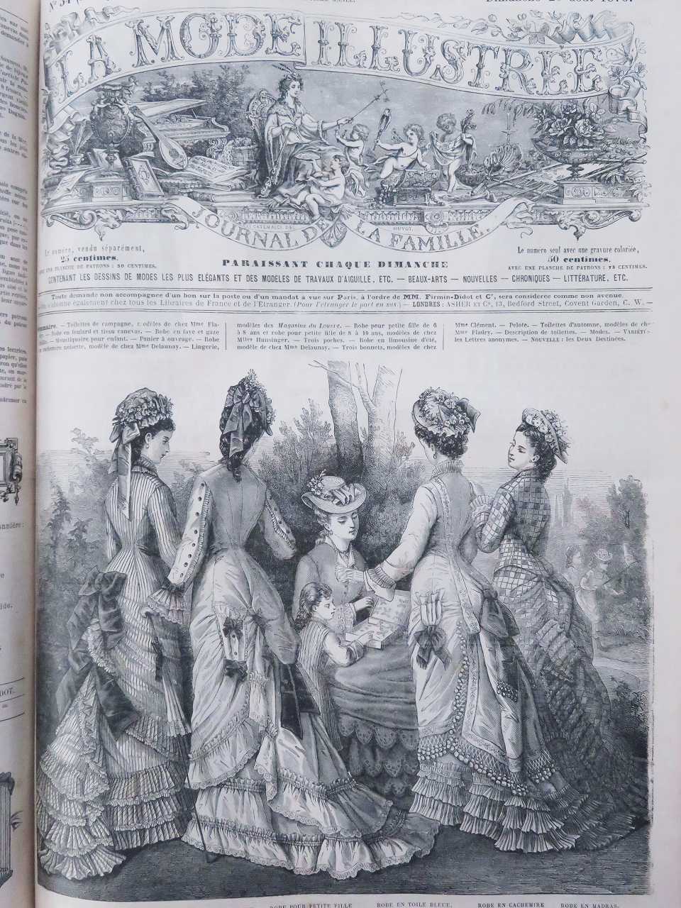 LA MODE ILLUSTREE』 ファッションプレートブック - 薔薇と天使の