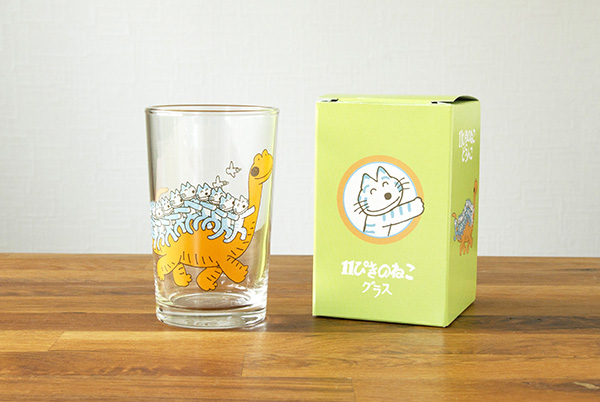 人気絵本「11ぴきのねこ」シリーズより、涼しげなグラスが登場♪数量
