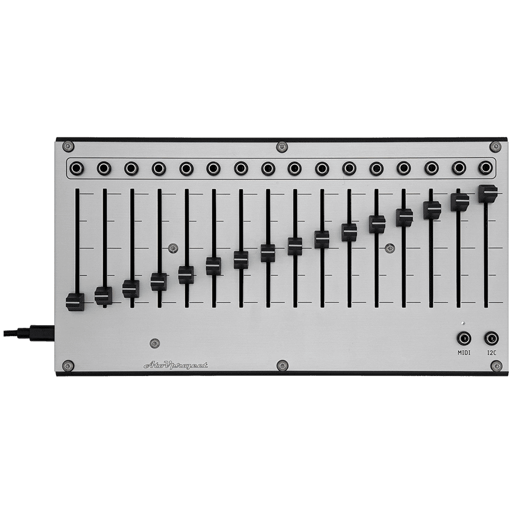 AtoVproject 16n Faderbank CV and MIDI Controller (Silver