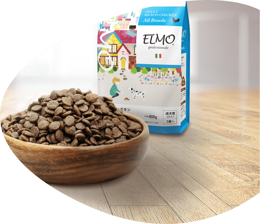 ELMO ドライフード 3kg チキン(3袋) 【公式通販】