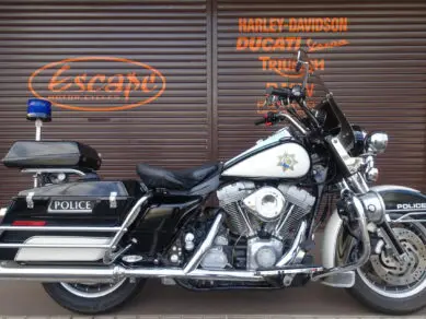 パトライト ブルー ポリス ロードキング ハーレー ツーリング FLH