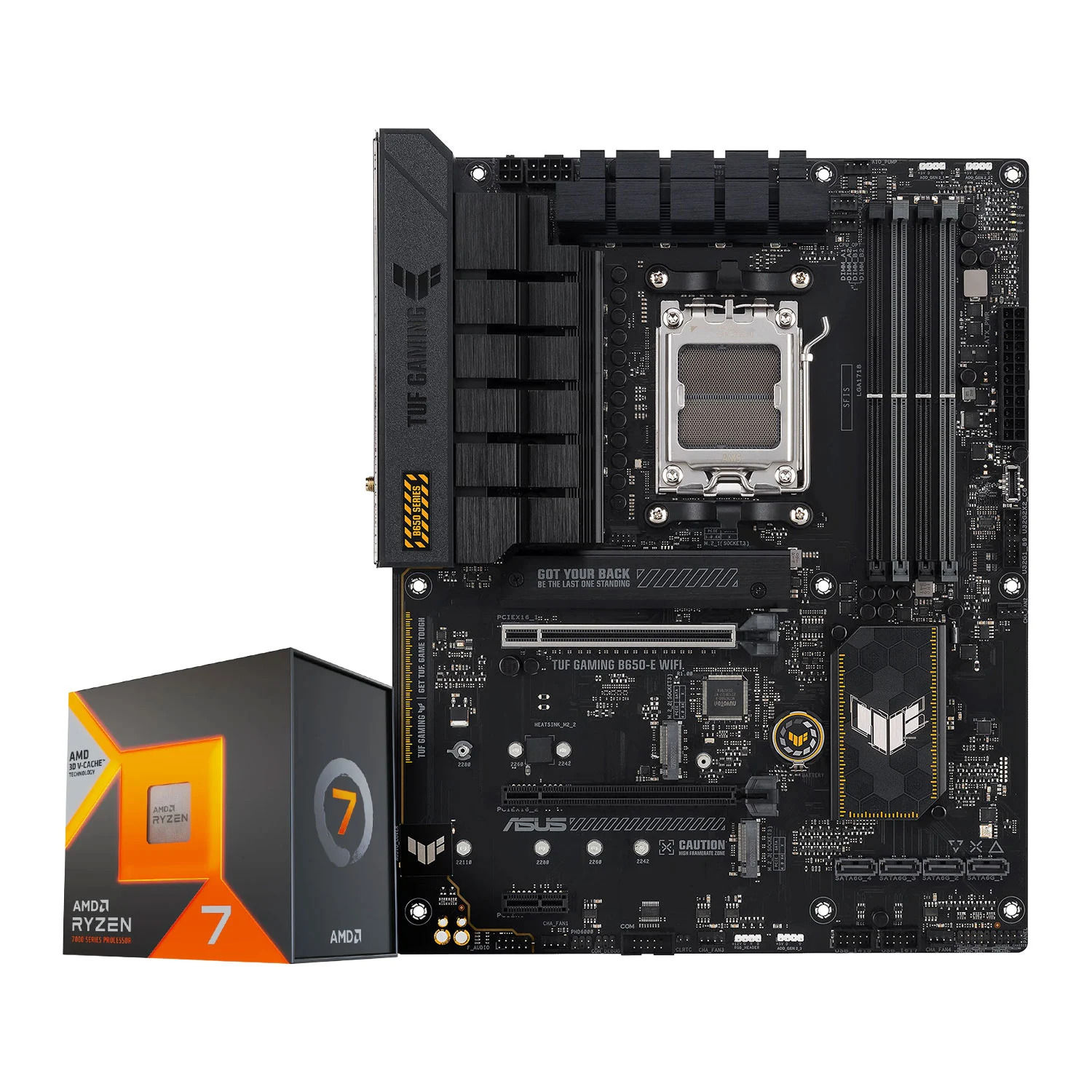 AMD Ryzen 7 7800X3DとASUS B650とメモリ16✖️2 AMD Ryzen 7 7800X3D