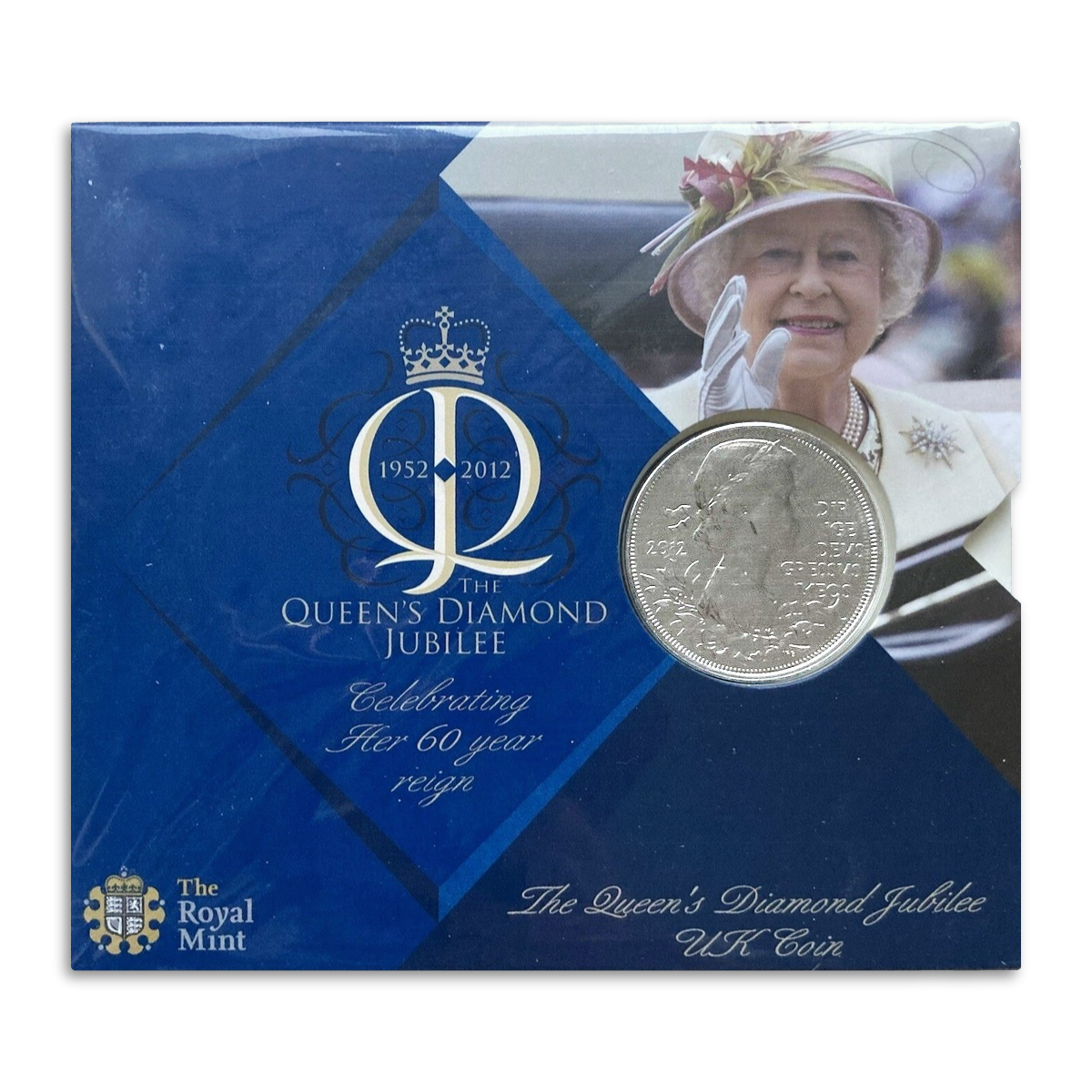 2012 £5 Diamond Jubilee Uncirculated Carded Coin