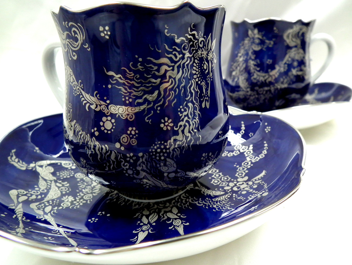 ブルーオーキッド スープチューリン（大）＋スーププレート5枚 2026年