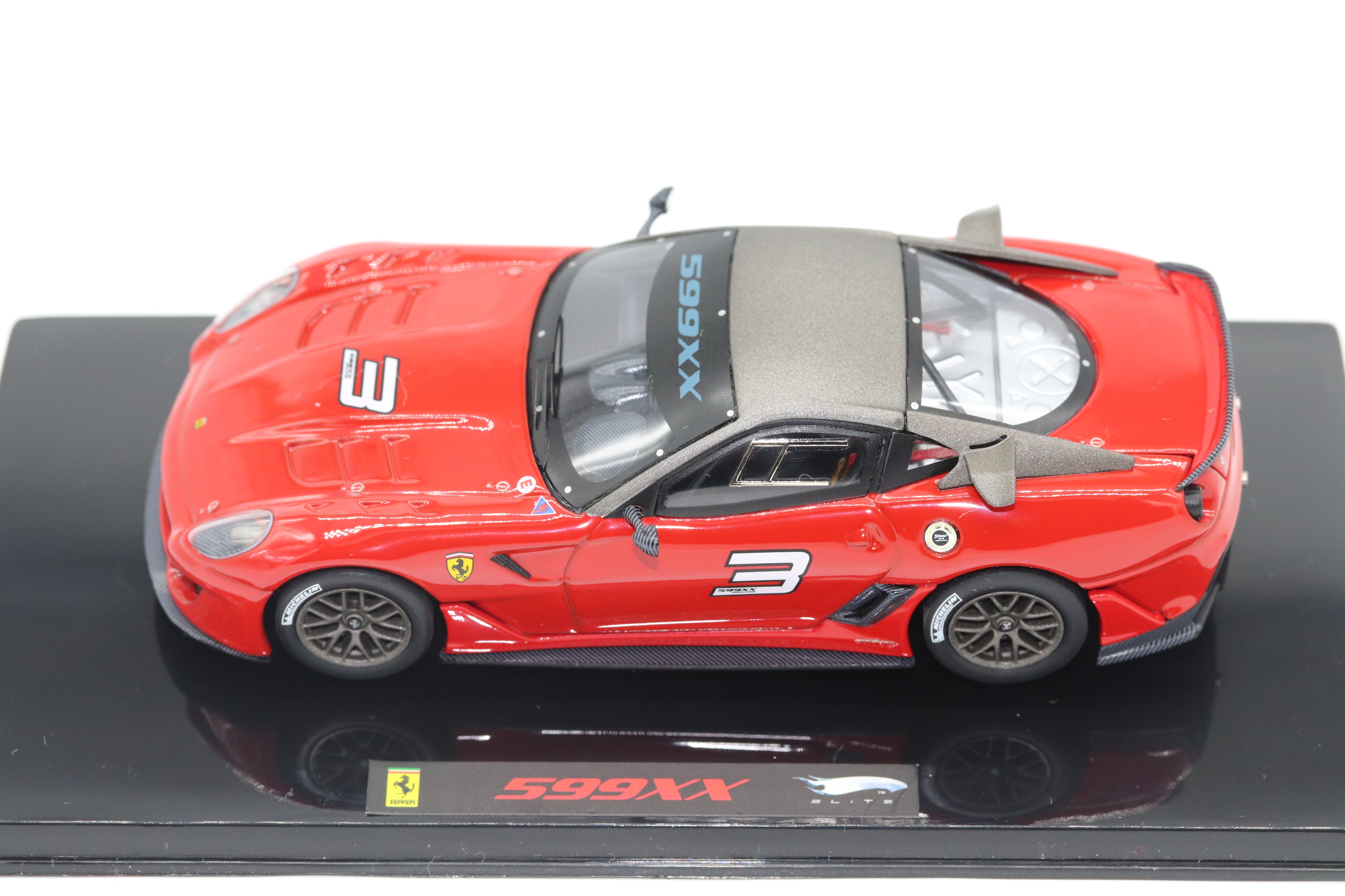 HOTWHEELS ELITE 1.43 FERRARI 599XX ( 599 GTO BASED ) Red color #3