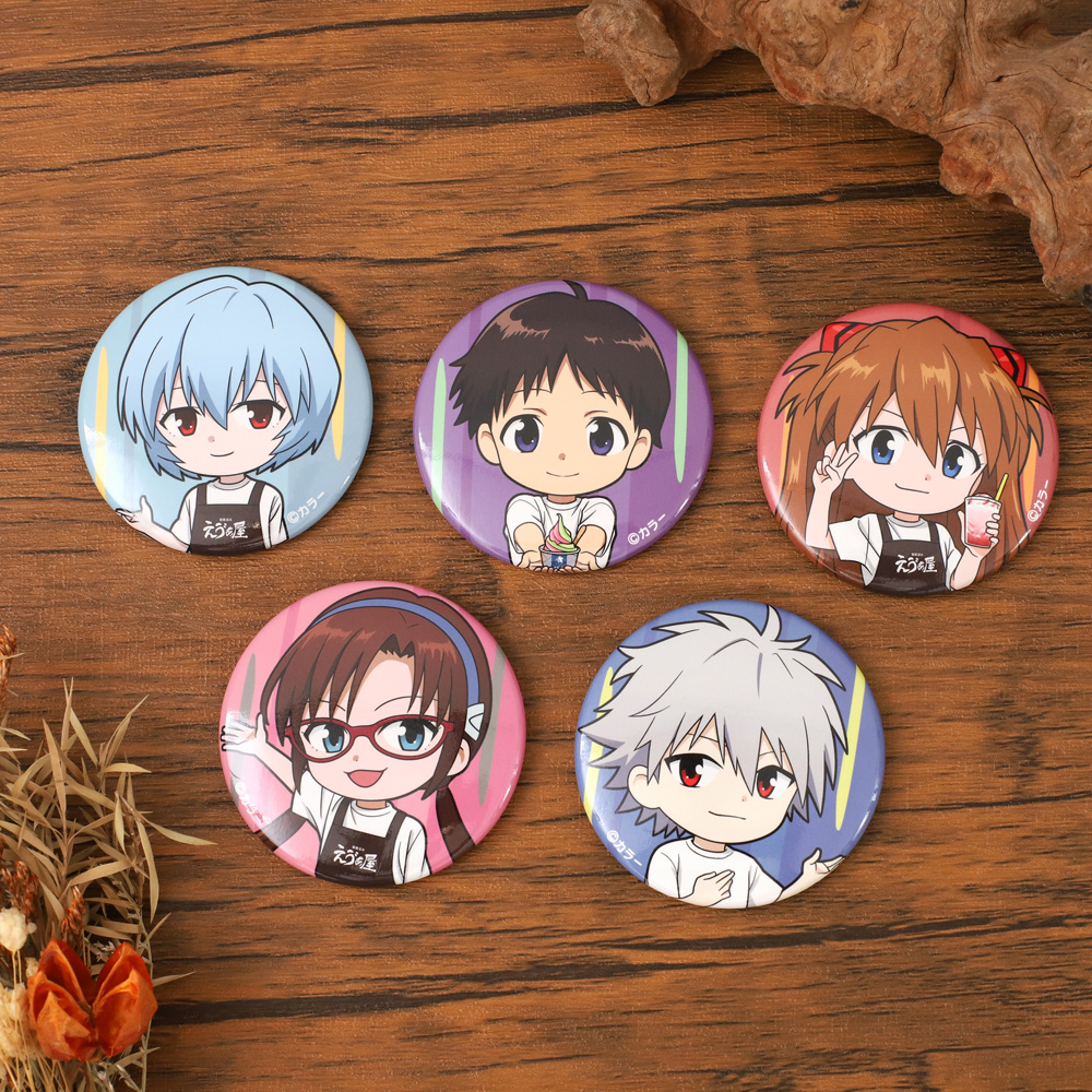 エヴァLUMINEコラボ 缶バッジ シンジ カヲル 2個セット エヴァLUMINE