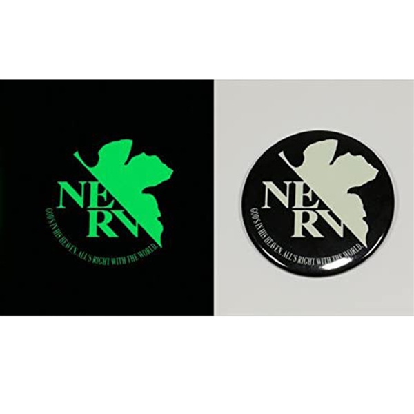 エヴァンゲリオン 高発光ネルフ缶バッジ（グルーヴガレージ）