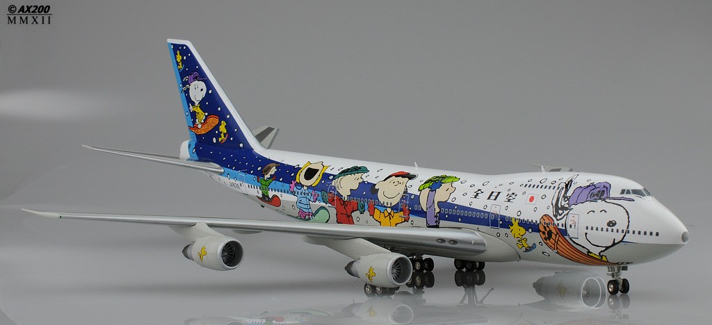 美品 1/200 全日空 スヌーピー 747-200 JA8139 飛行機 美品 1/200