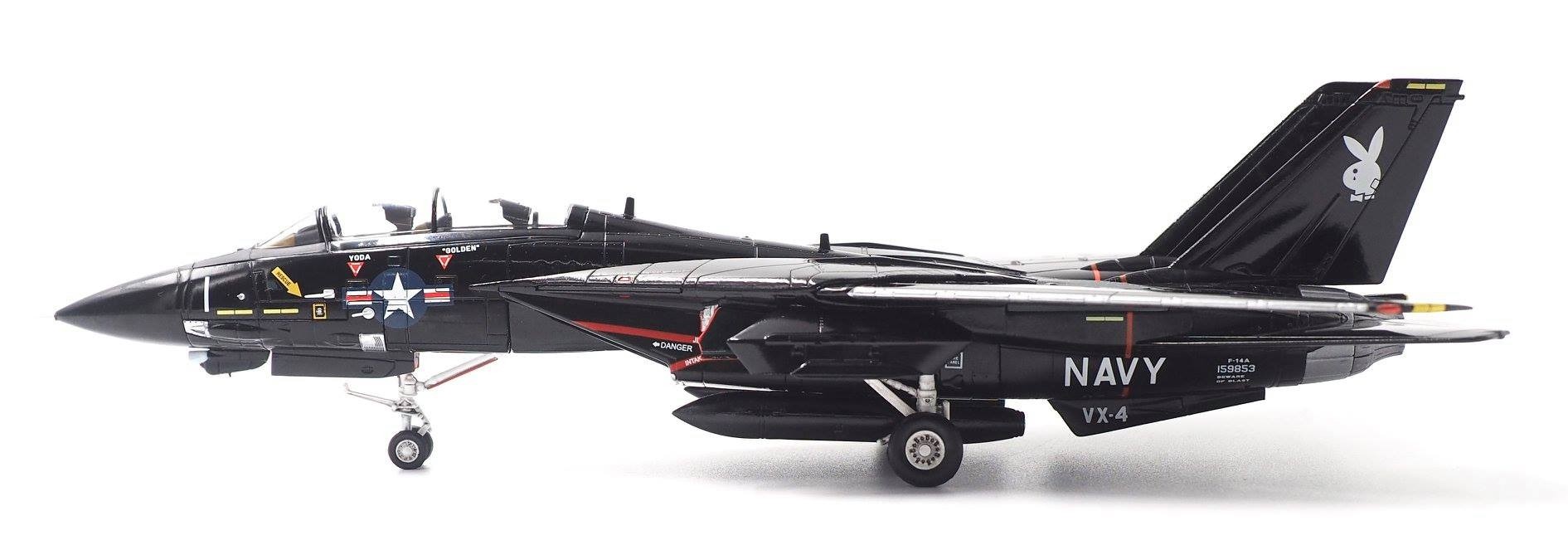 USN VX-4 Evaluators Vandy 1 Black Bunny NAS Tomcat F-14A Die-Cast