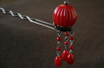 赤珊瑚 かんざし アンティーク品