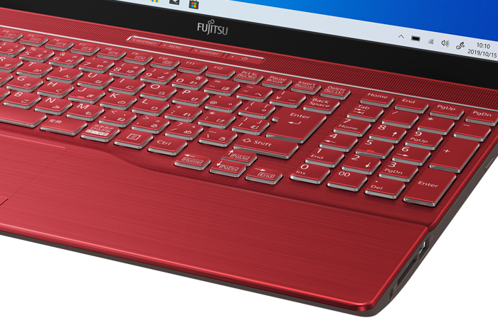 富士通 LIFEBOOK AH53/A3 赤色 ノートPC 富士通AH53 高速i7 SSD256GB