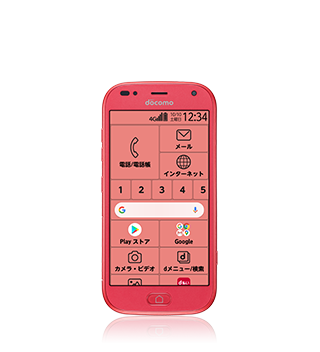 docomo らくらくホン F-01M折りたたみ式携帯電話 ピンク docomo ドコモ