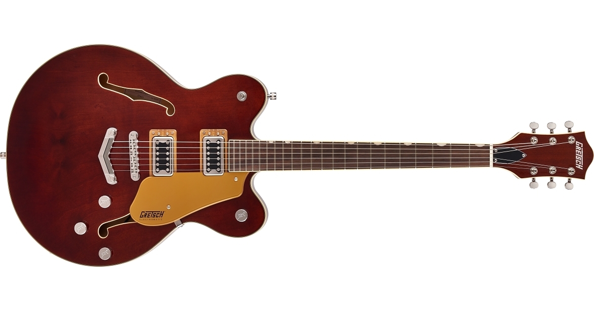 Center Block :: G5622 Electromatic® Center Block Double-Cut with V