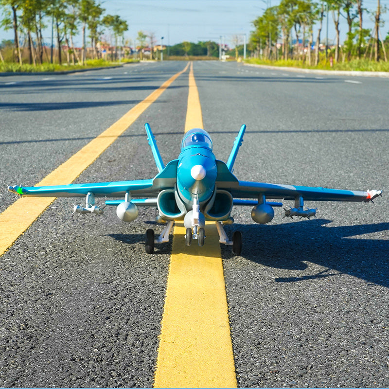 64mm F/A-18 Hornet EDF Jet | Blue Marine RC Plane PNP | FMS Hobby