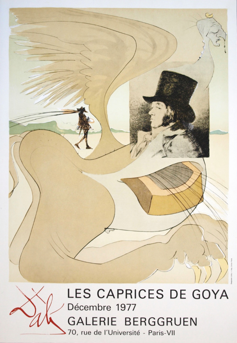 額縁付き】 A2 ポスター サルバドール・ダリ 蝶 額縁付き】 A2