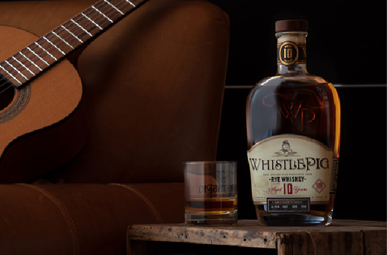 ホイッスルピッグ 10年｜本格派ライ・ウイスキー付き祝電ギフト【For