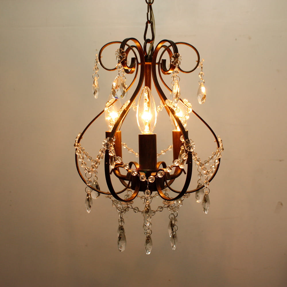 簡易取付] ホワイトアンティーク Marielle オーブ製ペンダントライト