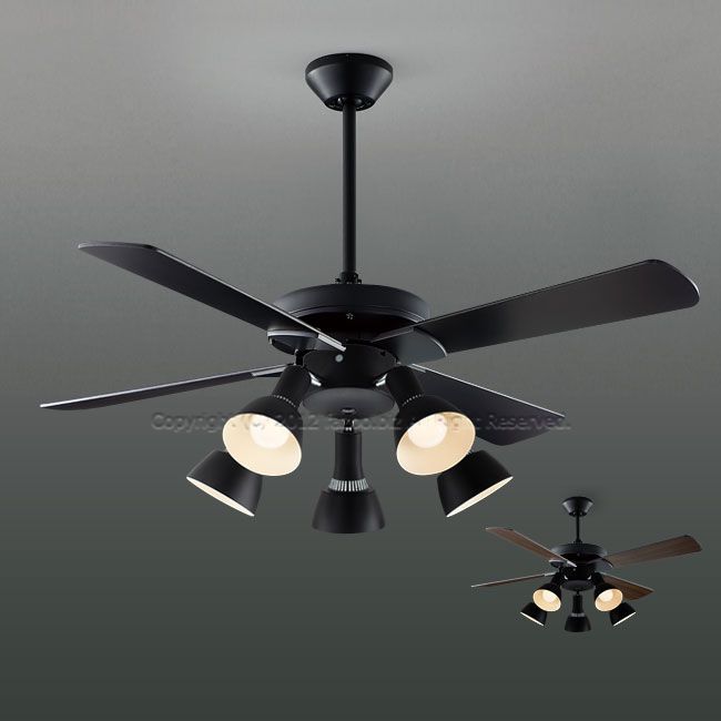 即日発送 傾斜対応 LED 電球色/昼白色 5灯 コイズミ製シーリングファン