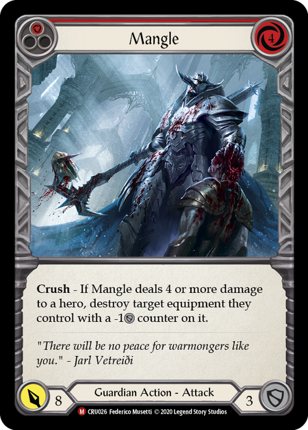 Mangle - Flesh & Blood TCG - Crucible of War - FaB Foundry