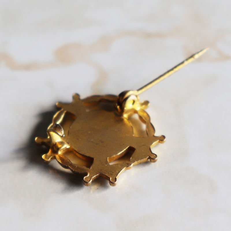 希少 ヴィンテージ クリスチャンラクロワ クリスタル クロス ブローチ