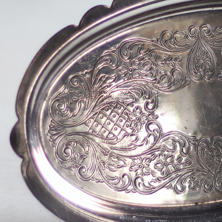 英国 アンティーク 銀メッキ シルバープレート トレイ・トレー