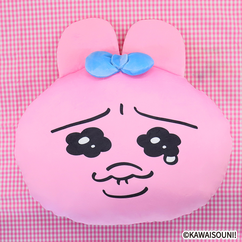 SNSで大人気！『おぱんちゅうさぎ』がもちもちフェイスクッションに