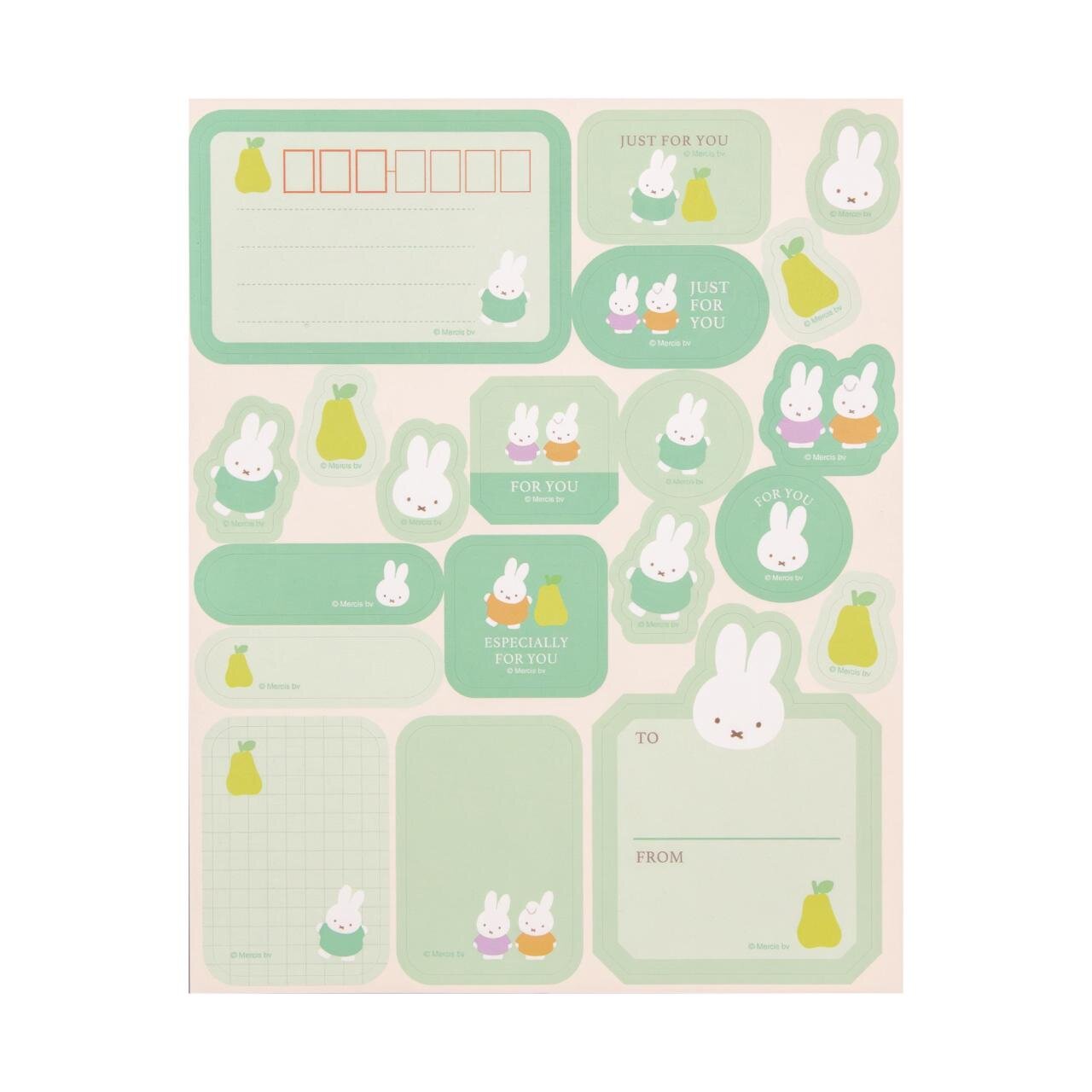 ミッフィー」郵便局限定ステーショナリー、“ミッフィー型”ガラスペン