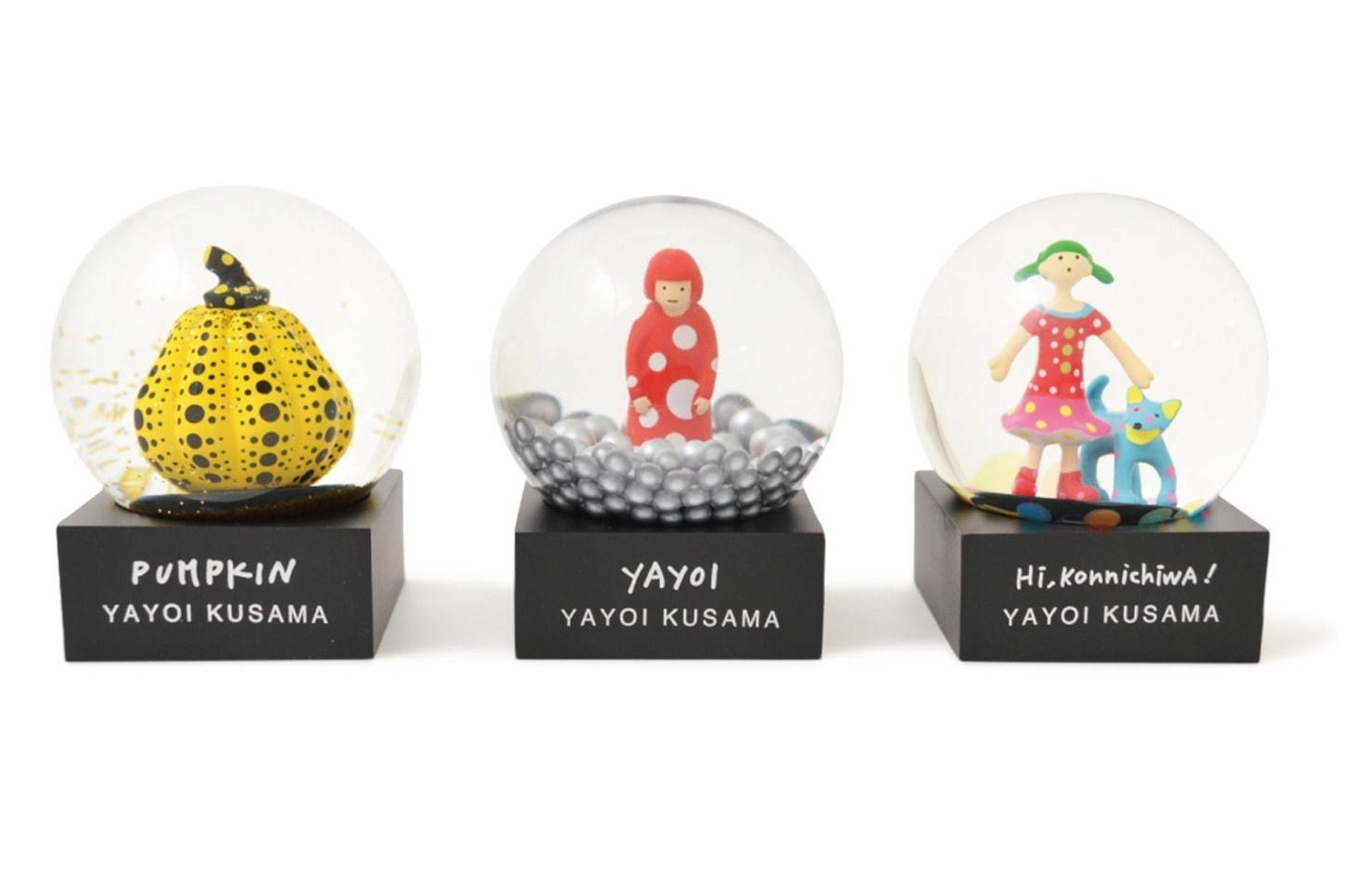 草間彌生スノードーム」振ると金粉が舞う“PUMPKIN”モチーフなどMoMA