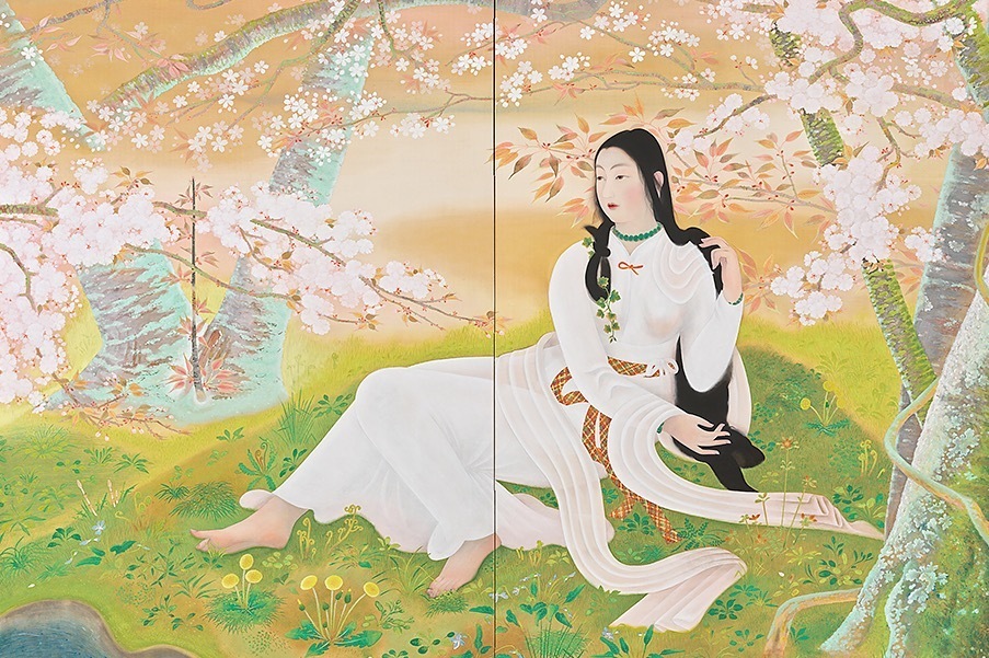 特別企画展「生誕130年 堂本印象」京都府立堂本印象美術館で、《木華開