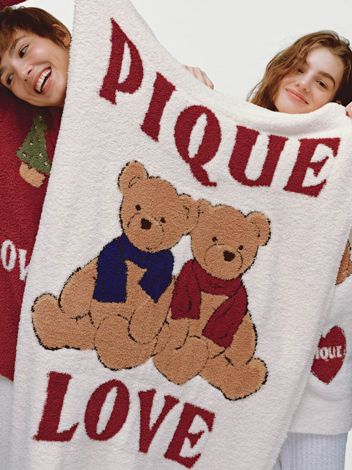 割引 ジェラートピケ クリスマス くまブランケット ジェラートピケ