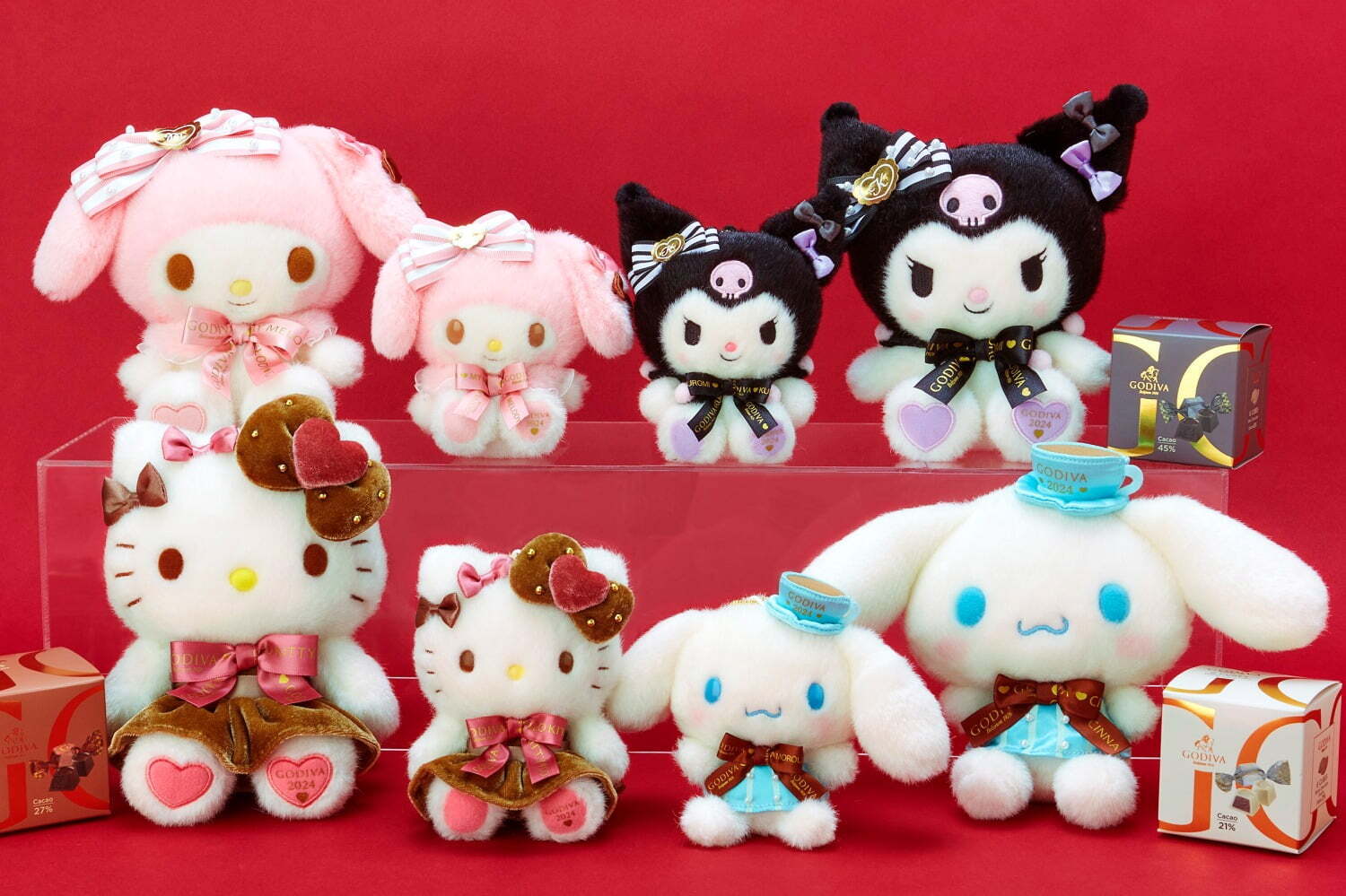 ゴディバ×サンリオ24年バレンタイン、「ハローキティ」や「クロミ