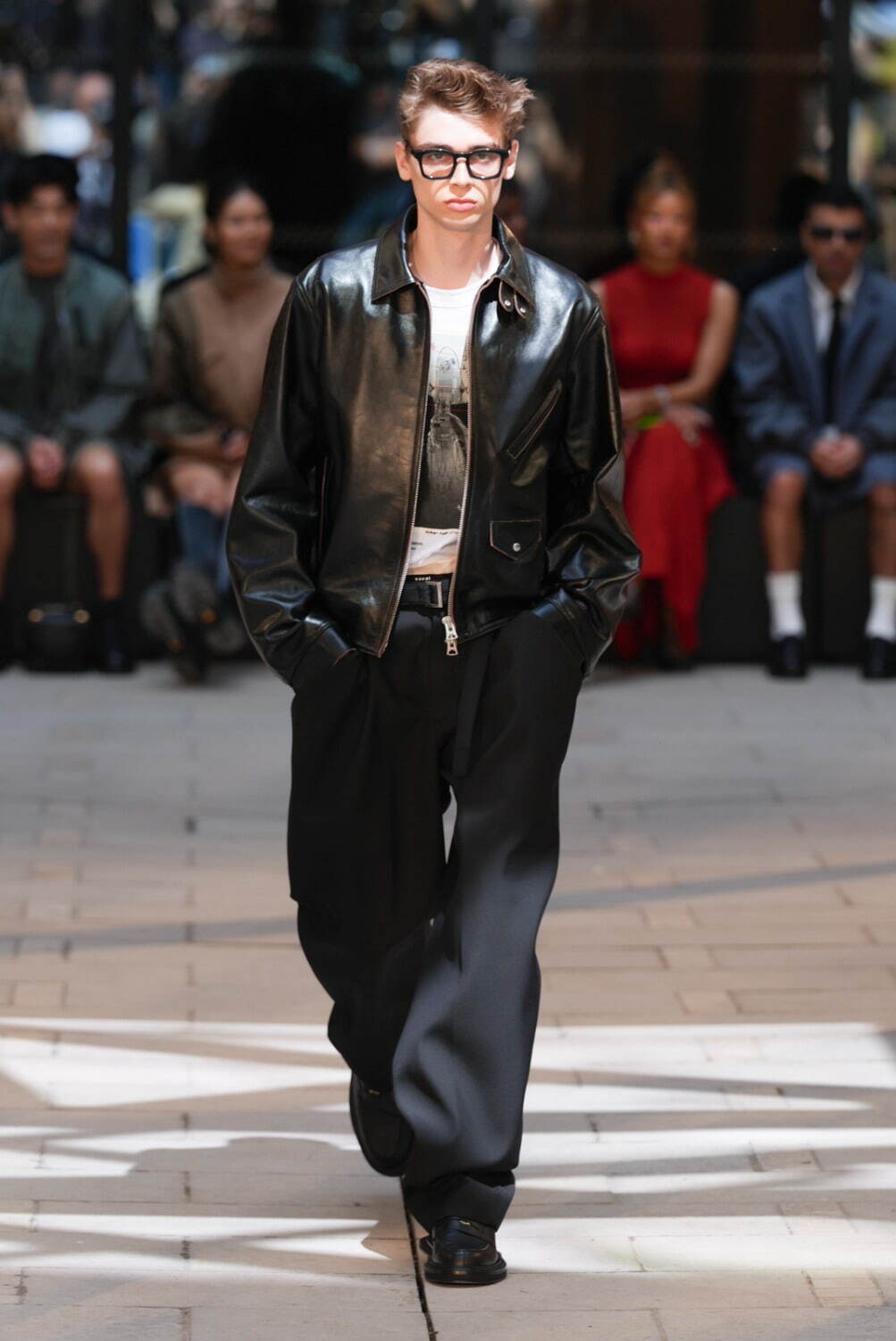 25SS Sacai Leather Jacket 1 限定カラー ブラウン