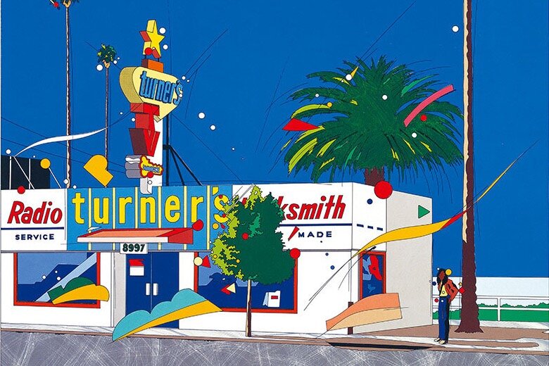 限定100枚⁄証明付き山下達郎「FOR YOU」ファブリックパネル 鈴木英人