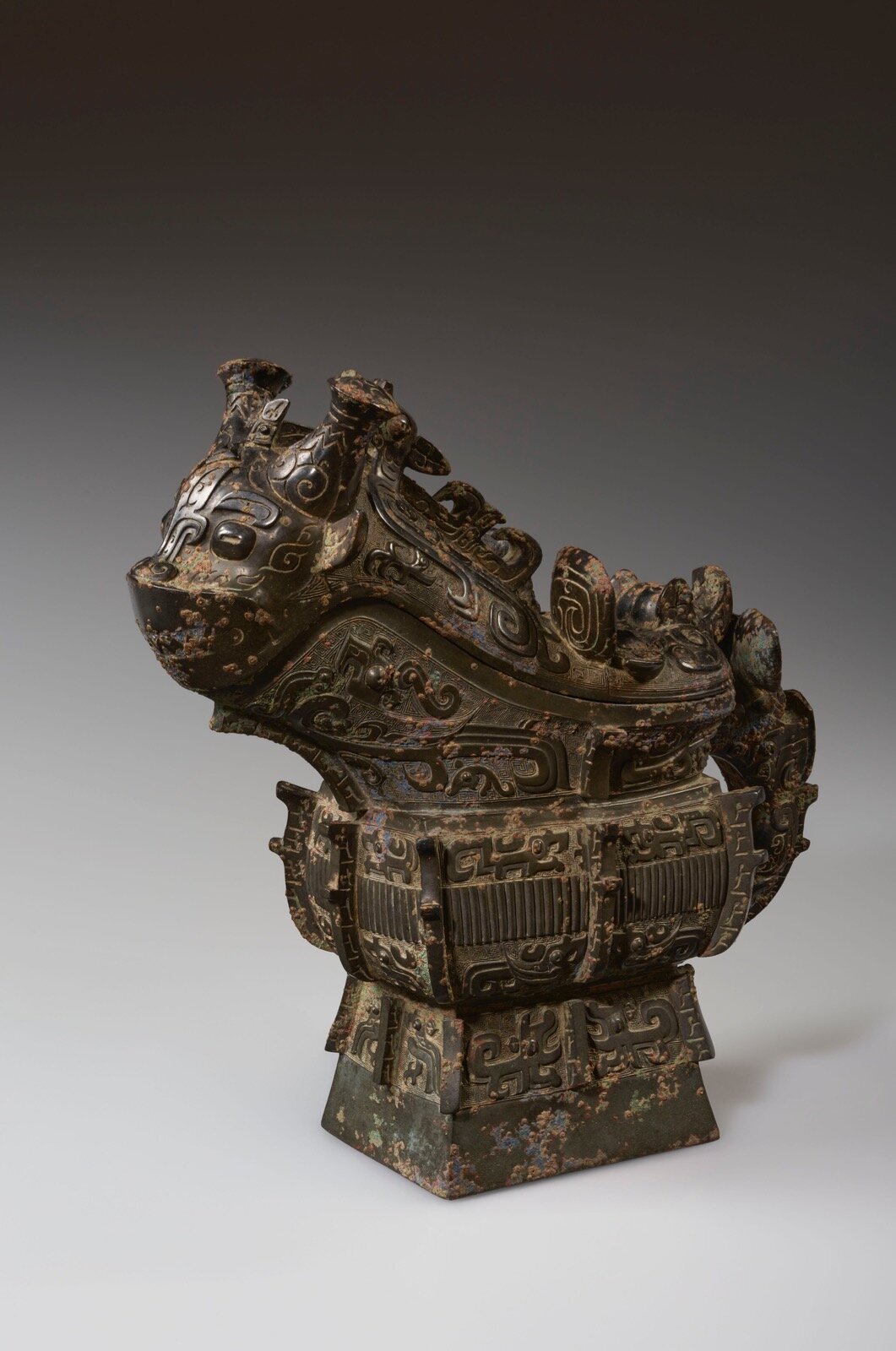 中国古銅 伏犬文鎮 鎮紙 明清時代 金工品 文房具 古美術 骨董 Eo1-