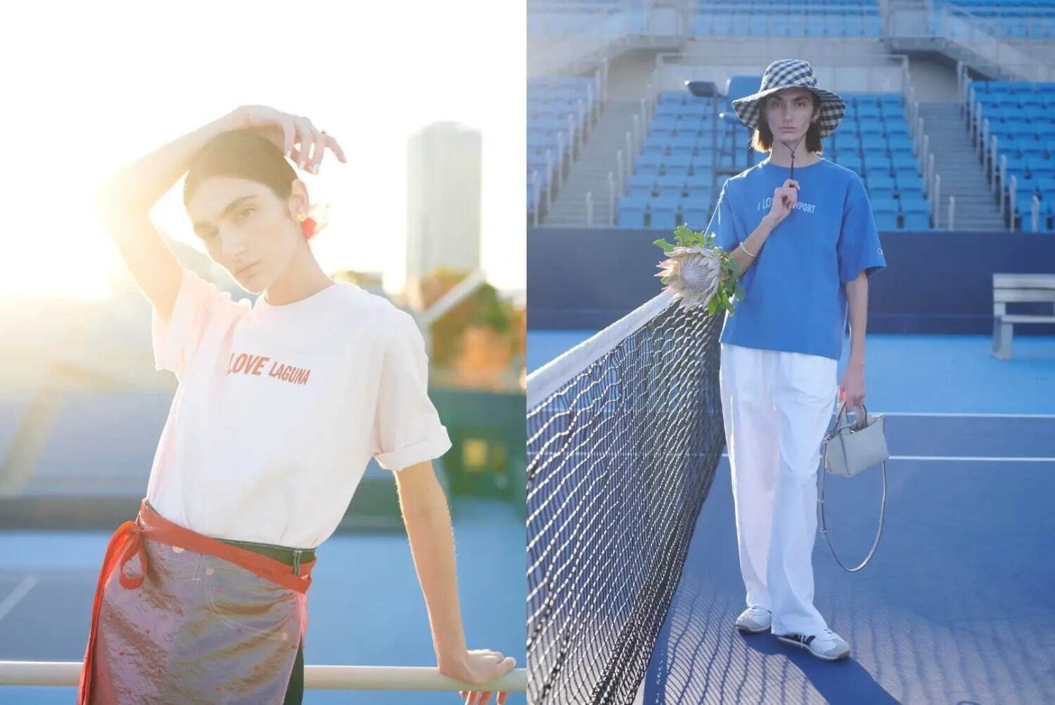 Champion RHC ロンハーマン 別注 サーフ ドローイング Tシャツ