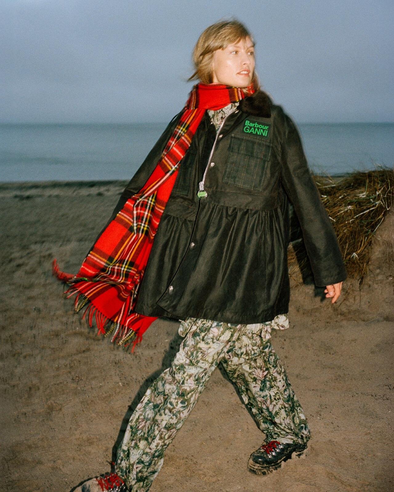 GANNI ガニー パフスリーブ チェスターコート ロングコート GANNI