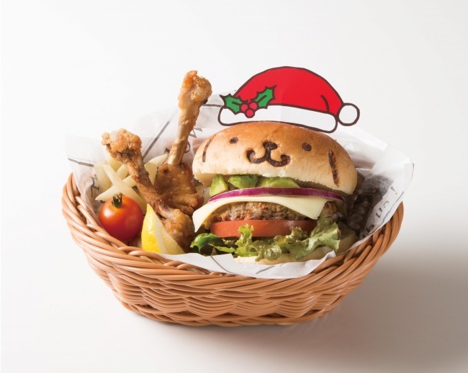 ポムポムプリンカフェ限定 サンタさんのポムポムプリン ポムポムプリン