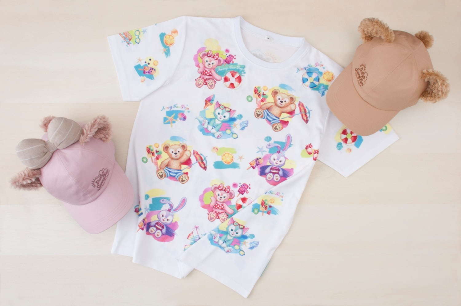 ダッフィー&フレンズ柄♪Sサイズ♪サニーファン Tシャツ☆リメイク