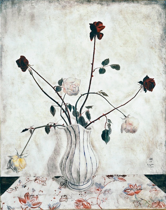 藤田嗣治 レオナール藤田 1924年 絵画「裸婦」 藤田嗣治 レオナール