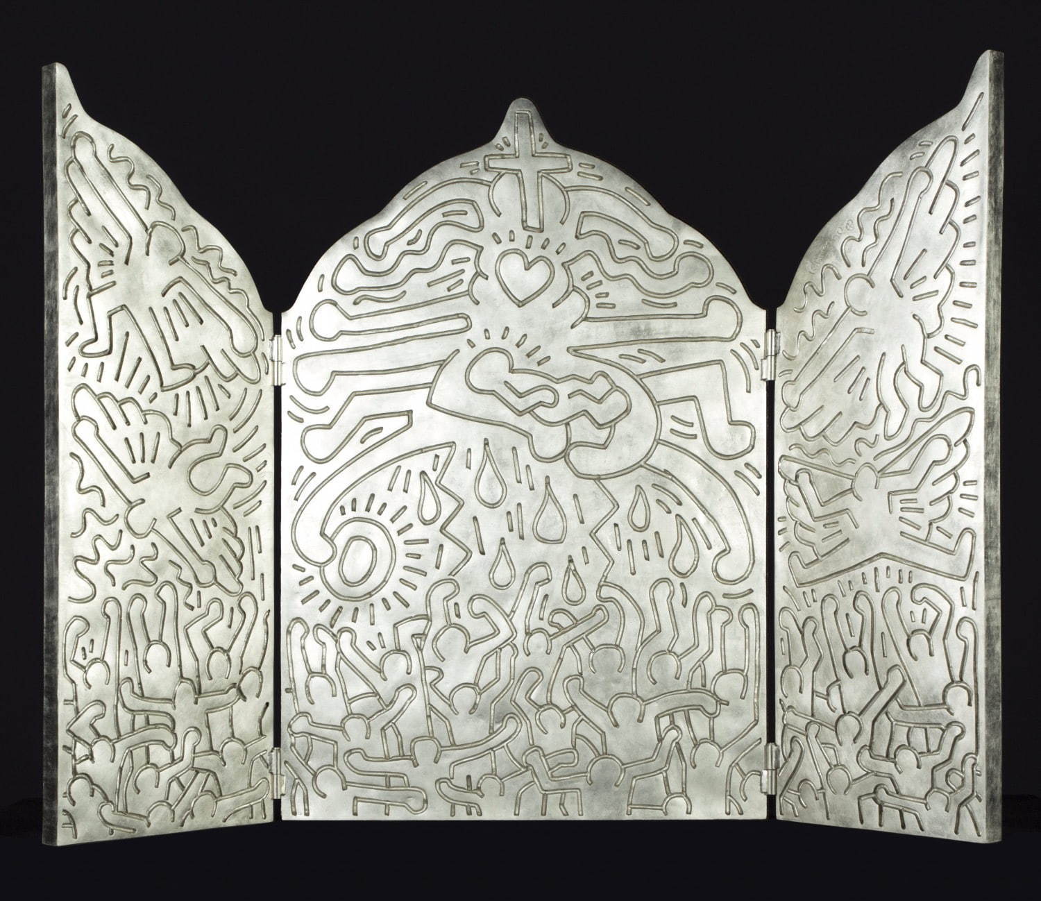 キース・ヘリング：エンドレス」展が山梨で、最晩年の“祭壇画”彫刻や