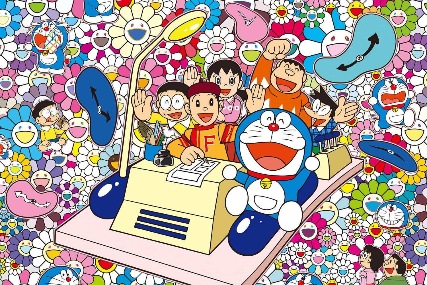 新品3点 記憶の中のドラえもん 村上隆 ジグソーパズル 1350ピース 記憶の中