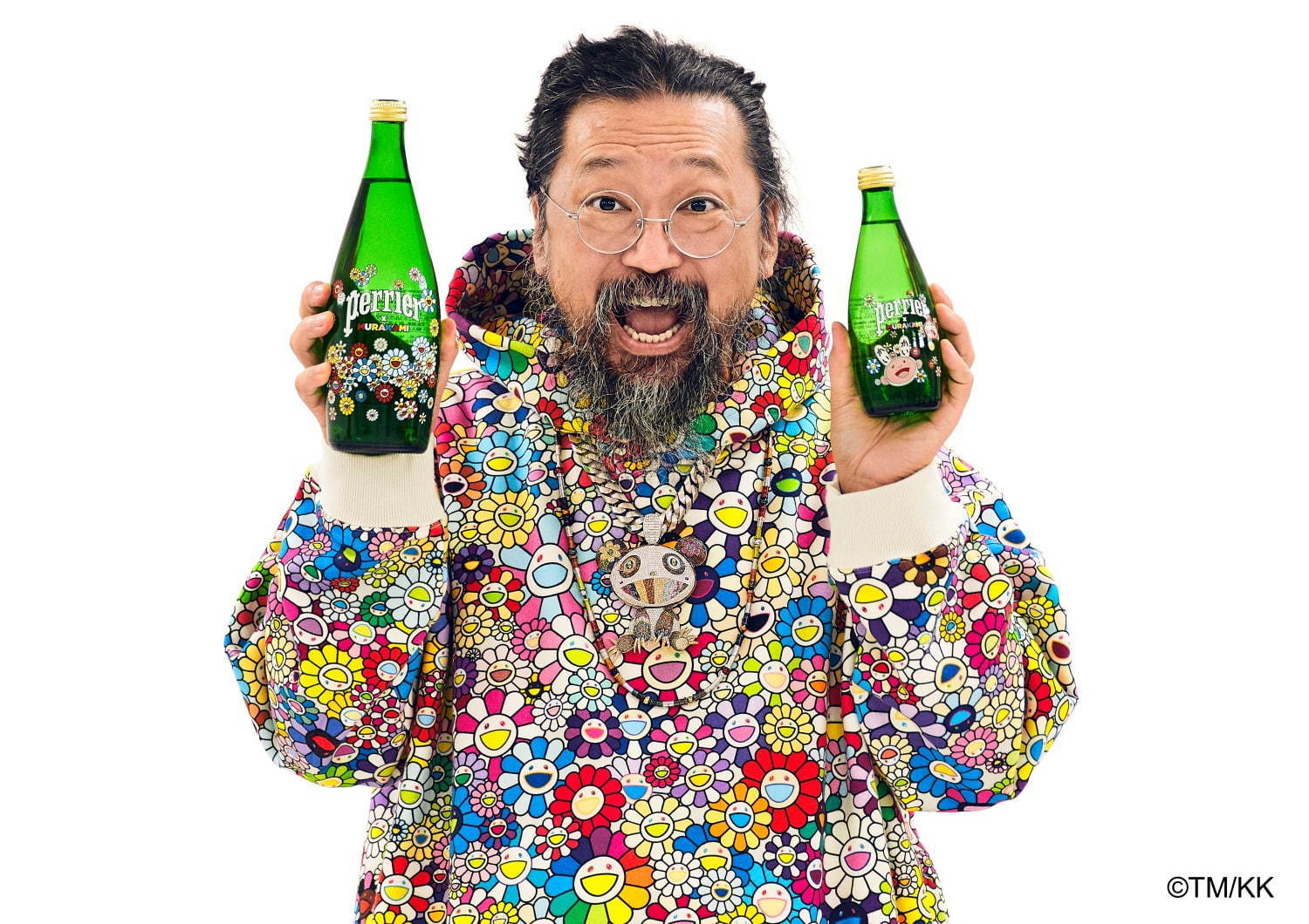 村上隆 × ペリエ (perrier) コラボレーションボトル